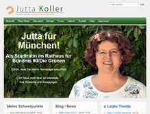 Tablet Screenshot of jutta-koller.de